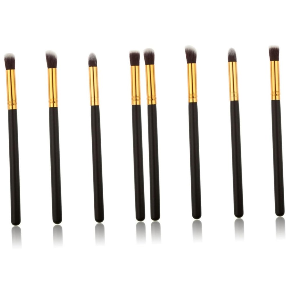 Ipetboom 8pcs Makeup Brush Eye Makeup Soft Horse Hair Eyeshadow Blending Pencil Brush Kit Portable Cosmetic Tool for Travel Daily Use