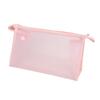 Angoily Ergonomic Portable Travel Toiletry Bag Waterproof Makeup Storage Bag Zipper Closure Pink view 1