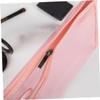 Angoily Ergonomic Portable Travel Toiletry Bag Waterproof Makeup Storage Bag Zipper Closure Pink view 2