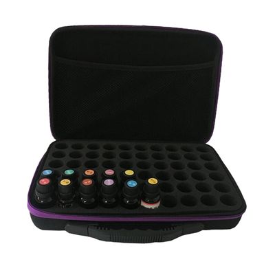 Angoily Bottle Storage Box Portable Organizer for Travel Handle Shockproof Case for Bottles Colors