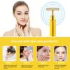 2 Pack T Shape Face Massager Beauty Bar Golden & Pink Facial Massager, Portable Electric Vibration Face Neck Body Massager for Firming Lifting Anti Aging Skin Tightening Wrinkle Reducing view 3
