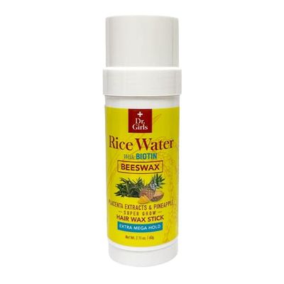 Dr.Girls Rice Water Extra Mega Hold Hair Beeswax Stick 2.11oz/ 60g (Pineapple)