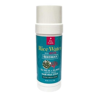 Dr.Girls Rice Water Extra Mega Hold Hair Beeswax Stick 2.11oz/ 60g (Tea Tree & Sea Moss)