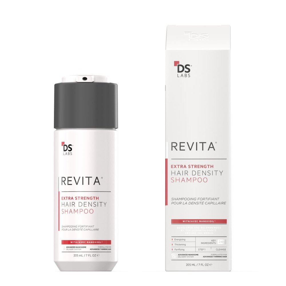 DS Labs Revita Extra Strength Shampoo, 205mL  Scalp First Cleanse for Fuller, Thicker Looking Hair, Lightweight Hydration, Sulfate Free, Color Safe, For Men & Women