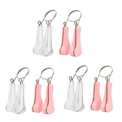 balacoo 6pcs Nose Shaping Clip Nose up Shaper for Women Girls Straightening Bridge White for Enhancing