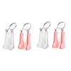 balacoo 4pcs Nose Bridge Straightener Clip Nose up Shaper for Women Girls Design Lightweight and Comfortable White view 1