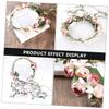 balacoo 1pc Wedding Bride Garland Headdress Elegant Hair Wreath Accessories for Ceremonies Parties Comfortable Fit for Special Occasions Photo Prop for Memorable Moments for Weddings view 2