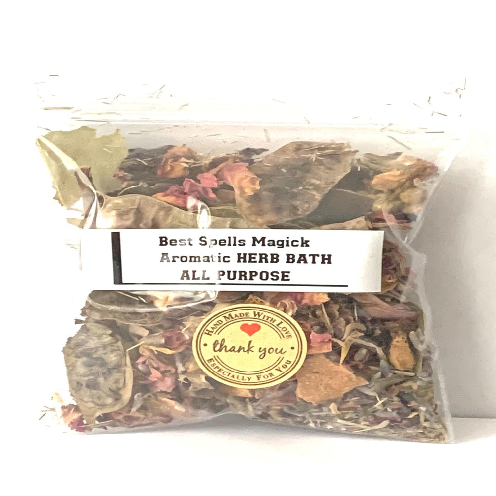 All Purpose Aromatic Ritual Herbal Bath with 49 Spiritual Elements by Best Spells Magick