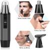 LEONYS Nose and Ear Hair Trimmer, Portable Ear Nose Hair Trimmer, Professional Painless Eyebrow Trimmer for Men and Women, Battery-Operated, Black view 4