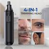 LEONYS Ear and Nose Hair Trimmer Clipper - Professional Painless Eyebrow and Facial Hair Trimmer for Men and Women, Battery-Operated, Waterproof Dual Edge Blades for Easy Cleansing view 3