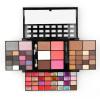 Makeup Kit Gift Set - Carry All Makeup Train Case with Pro Makeup Set Makeup Brushes, Lipsticks, Eye Shadows, Blushes, Powders, and more - Reusable Makeup StorageA7 view 4