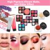 Anpro All-In-One Makeup Kit for Girls 10-12 with Case, Pro Teen Makeup Set, Tween Makeup Kit for Teens Women, Full Starter Make Up Kit with Brushes, Lipstick, Eye Shadows Palette, Blushes, Glitter Gel view 3