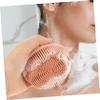 Angoily 2pcs Handheld Bathing Brush Silicone Exfoliating Head Body Scrubber for Relaxing Shower view 3
