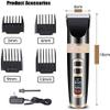 WEedsy Hair Clippers - Professional Hair Clippers for Men, Mens Hair clippers for Hair Cutting, Electric Hair Trimmer for Men Haircut, Cordless Rechargeable Hair Cutting Kit for barbers with LED Displ view 2