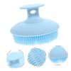 Angoily 2pcs Portable Shower Brush Body Wash Scrubber Exfoliating Silicone Bathing Brush view 2