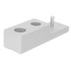 Angoily 2 Pcs Zinc Alloy Straight Razor Stand Practical Beard Care Razor Holder Tidy Bathroom Storage view 1