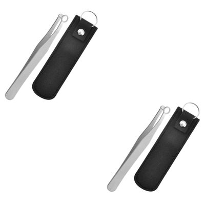 Angoily 2sets Nose Hair Tweezers for Men Nose Hair Trimmer Facial Clip for Men Women Removal Tool for