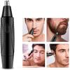 LEONYS Ear, Nose & Brow Trimmer Clipper  Painless Trimmer for Men & Women, Battery Operated, Nose Hair Trimmer Kit, Black view 2