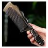 TERPON Natural Horn Comb Handmade Ox Horn Comb Detangler Antistatic Fine Tooth Massage Scalp Bamboo Shape Hair Combs Wooden Hair Combs view 2