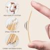 400PCS Pointed Cotton Swabs with Storage Case, Precision Tip Cotton Swabs with Wooden Sticks, 4 Inch Microblading Buds, Microswabs for Eyelash Extensions Makeup nails Tattoo Permanent Makeup Supplies view 2