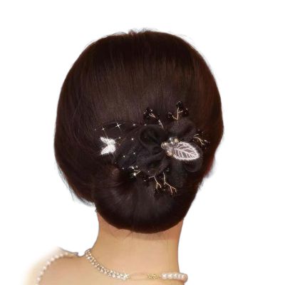 Flower Deft Bun Maker, Hair Bun Maker for Long Hair, Full Star Flower Hai Accessories Buns Makers for Women Girls (D)