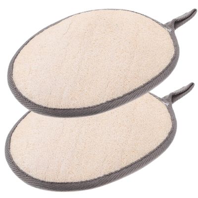 Angoily 2pcs Loofah Bath Sponge Shower Brush Body Scrubber Exfoliating Sponge for Deep Cleansing