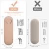 2 Pcs Silicone Makeup Brush Holder Travel Case - Soft Makeup Brush Bag with Magnetic Closure, Easy to Clean, Great for Travel Essentials (Pink+Khaki) view 4