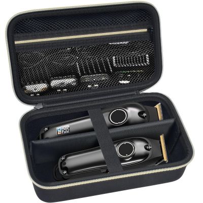 Case Compatible with Novah for Ufree for KIKIDO for GLAKER for FADEKING for GSKY for Romanda Professional Hair Clippers, Beard Trimmer Grooming Storage Holder for Hair Trimmers Set (Box Only)-Black
