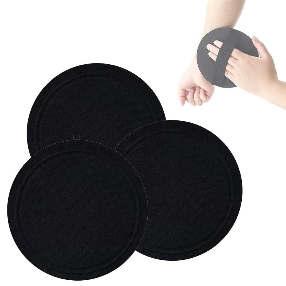ACE4U Black Silicone Bathing Tools, Bathing Skincare Tool, 3Pcs Soft Rubber Body Scrubber Shower Brush for All Skin Types Men Women