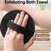 ACE4U Black Silicone Bathing Tools, Bathing Skincare Tool, 3Pcs Soft Rubber Body Scrubber Shower Brush for All Skin Types Men Women view 4