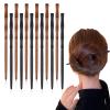 12Pcs Wooden Hair Sticks Hair Chopsticks for Women, Bamboo Shape Hair Pins for Long Hair, Hair Stick Pin for Buns, Decorative Hair Holder for Women Hair Accessories view 1
