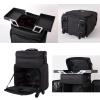 Rolling Makeup Case, Makeup Backpack Professional Makeup Artist Train Case Trolley, Multi-functional Cosmetic Train Case, Cosmetic Trolley Case In Oxford Fabric, With 360 Swivel Wheels, Black view 4