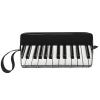 Black and White Piano Keys Cosmetic Bags for Women Portable Makeup Bag Travel Storage Bag Daily Receive Bag Large Capacity Toiletry Bag, White, One Size view 1
