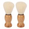 Beard Brush, Mini Shaving Brush Beard Comb Beard Shave Brush Wooden Handle Lightweight Mustache Brush Soft Hair Brush for Travel Home Use view 1