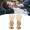 Beard Brush, Mini Shaving Brush Beard Comb Beard Shave Brush Wooden Handle Lightweight Mustache Brush Soft Hair Brush for Travel Home Use view 3
