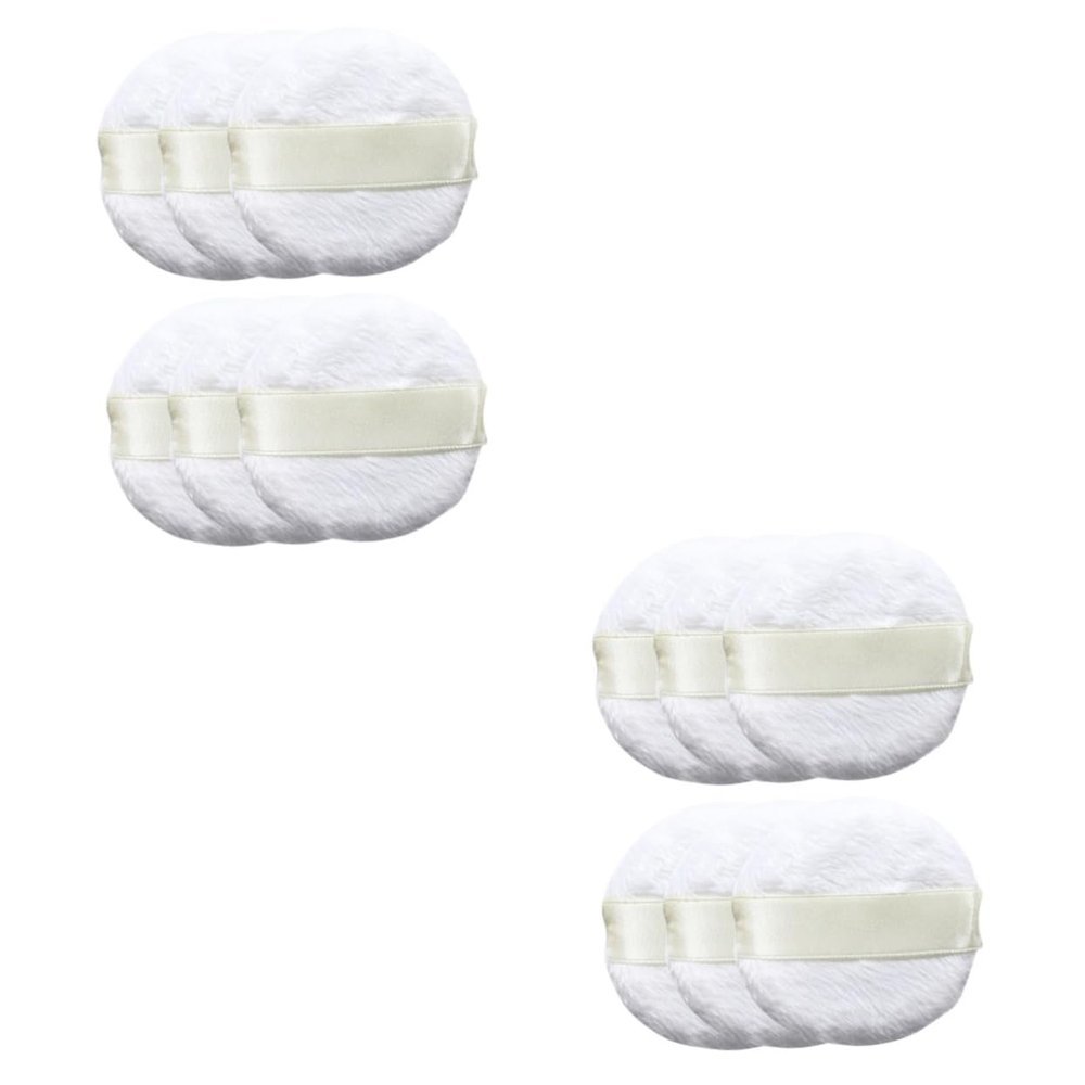 Angoily Sets Luxurious Makeup Puff Satin Band Soft Makeup Sponge for Liquid Foundation Cream Concealer Safe for Skin Pcs