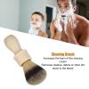 Beard Brush, Shaving Brush Beard Comb Beard Shave Brush Wooden Handle Lightweight Mustache Brush Soft Hair Brush for Salon Home view 2