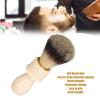 Beard Brush, Shaving Brush Beard Comb Beard Shave Brush Wooden Handle Lightweight Mustache Brush Soft Hair Brush for Salon Home view 3