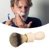 Beard Brush, Shaving Brush Beard Comb Beard Shave Brush Wooden Handle Lightweight Mustache Brush Soft Hair Brush for Salon Home view 4