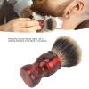 Beard Brush, Shaving Brush Beard Comb Beard Shave Brush Wooden Handle Lightweight Mustache Brush Soft Hair Brush for Home Barbershop view 2