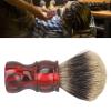 Beard Brush, Shaving Brush Beard Comb Beard Shave Brush Wooden Handle Lightweight Mustache Brush Soft Hair Brush for Home Barbershop view 3