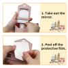 AfitLulu Makeup Lipstick Case, Pu Leather Lipstick Pouch With Mirror, Wristlet Cosmetic Bag with Removable Keychain, Holds Up to 3 Lipsticks, Magnetic Closure (Pink) view 4
