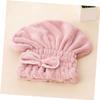 Angoily Sets Thick Coral Fleece Hair Drying Cap Shower Cap Fast Dry Microfiber Turban Bow for Bath Beauty Routine Pcs view 3