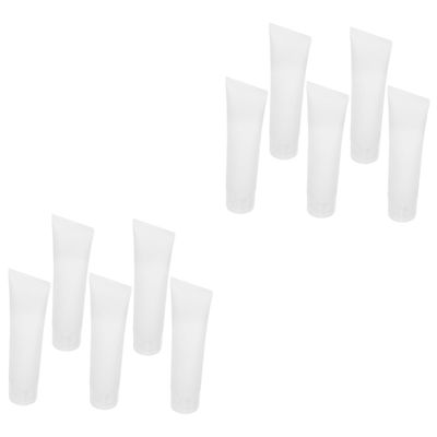 Ipetboom 2sets Travel Size Refillable Squeeze Bottle 100ml Multi-purpose for Shampoo Conditioner Lotion Face Wash 5pcs*2
