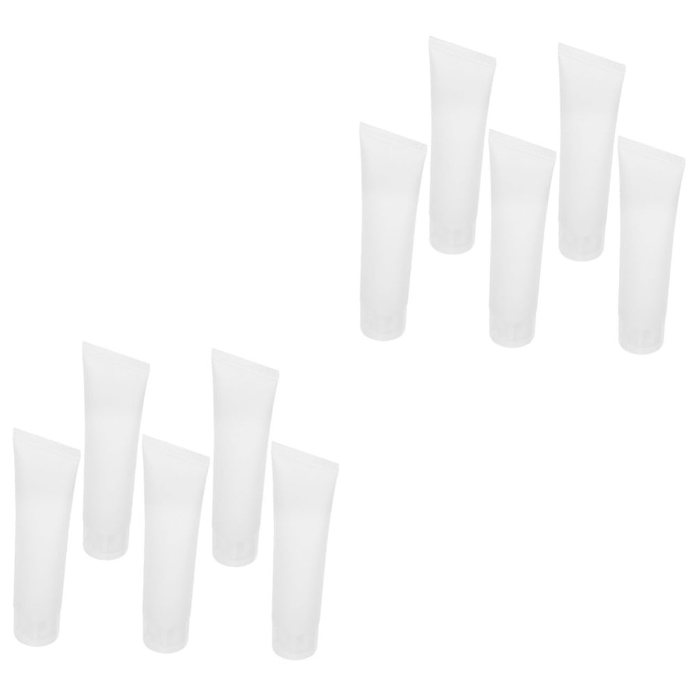 Ipetboom 2sets Travel Size Refillable Squeeze Bottle 100ml Multi-purpose for Shampoo Conditioner Lotion Face Wash 5pcs*2