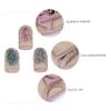 Angoily 9pcs Cute Bath Sponge Mitts Double-Sided Exfoliating Mitt for Bath Body Shower Scrub Dead Skin Remover Gentle Skin Scrubbers view 4