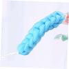 Ipetboom 3pcs Bath Towel Body Scrubber Exfoliator Hand-held Plastic Weave Bath Strip Comfortable view 4