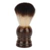 Beard Brush, Shaving Brush Beard Comb Beard Shave Brush Wooden Handle Lightweight Mustache Brush with Curved Handle Hair Tool for Barber view 1
