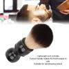 Beard Brush, Shaving Brush Beard Comb Beard Shave Brush Wooden Handle Lightweight Mustache Brush with Curved Handle Hair Tool for Barber view 3