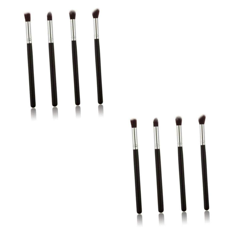 Housoutil 8pcs Portable Makeup Brush Set Eyeshadow Brush Kit Tools Soft Hair Travel-friendly